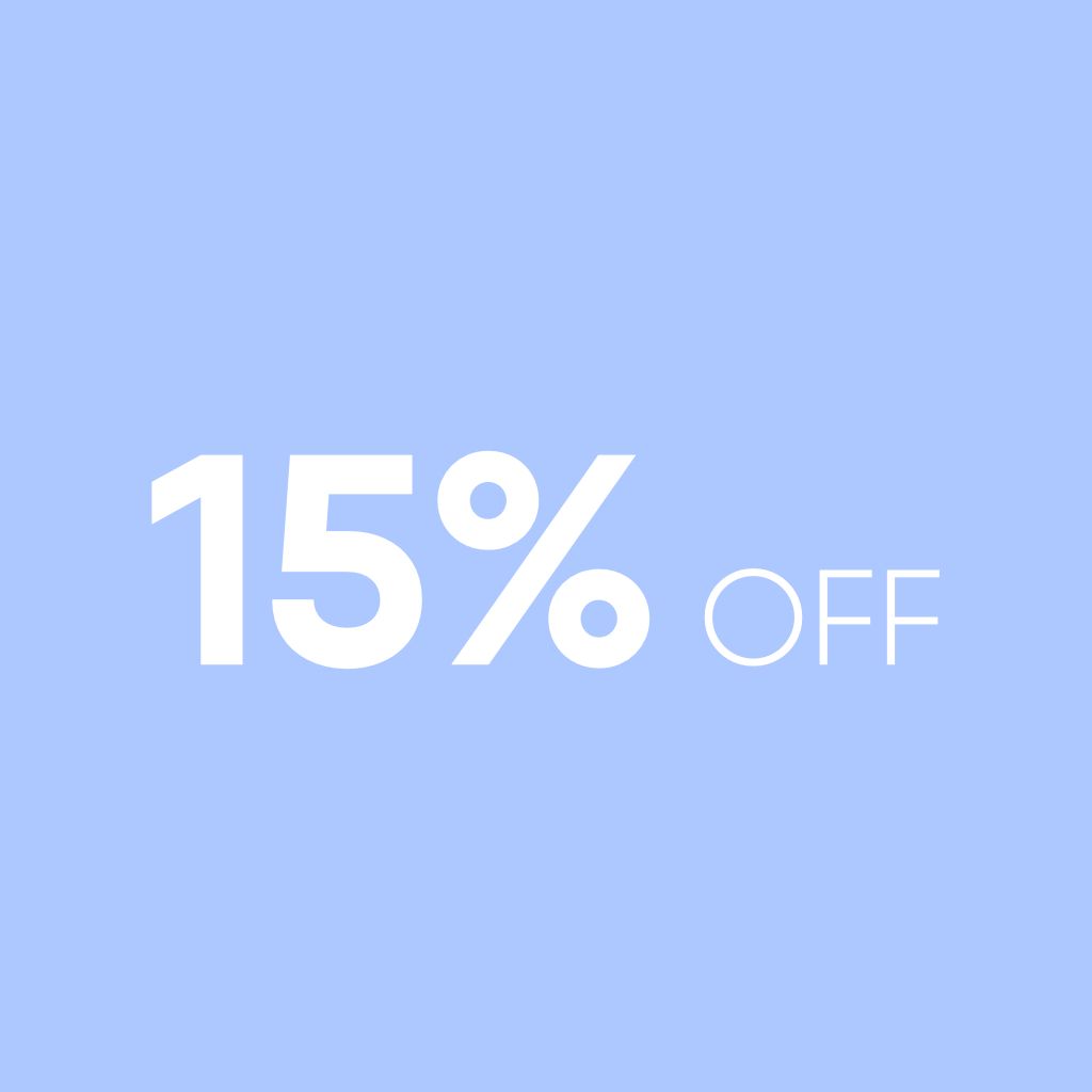 15% off black