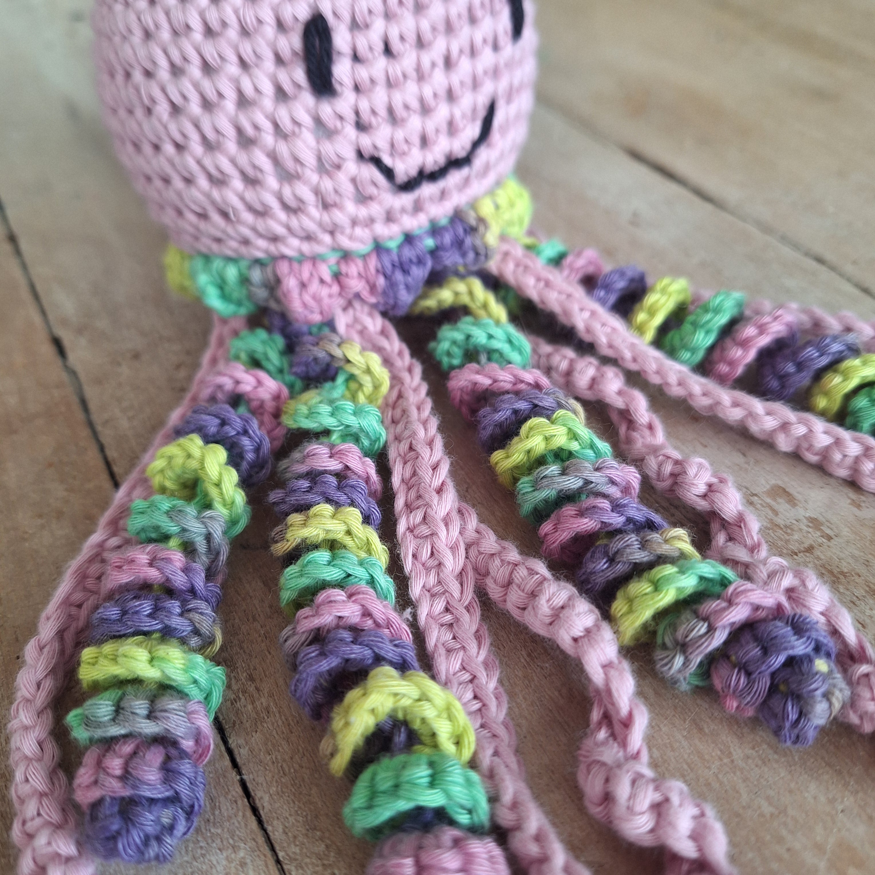 Medusas de apego rosada