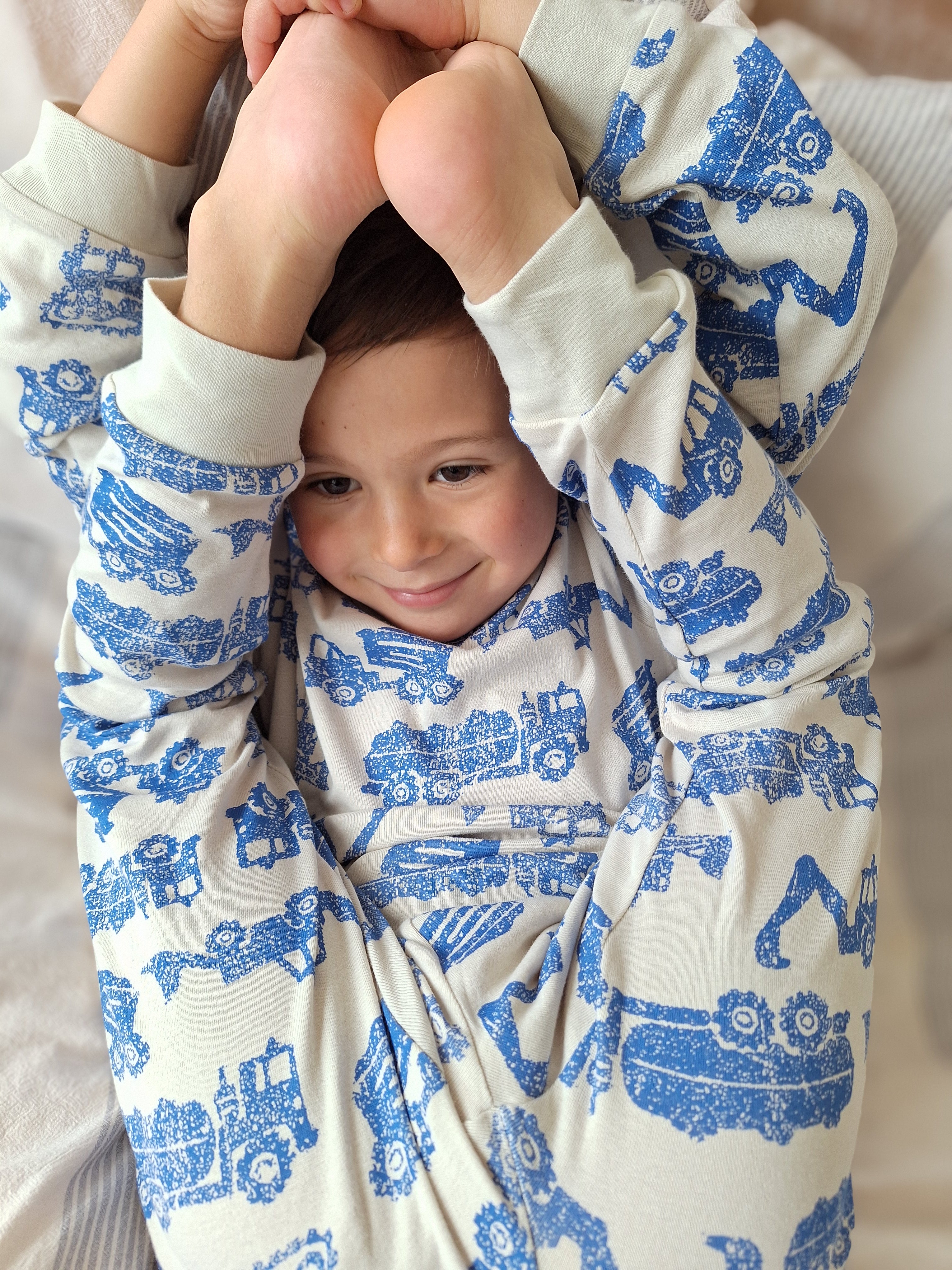 Pijama Largo Algodón Máquinas
