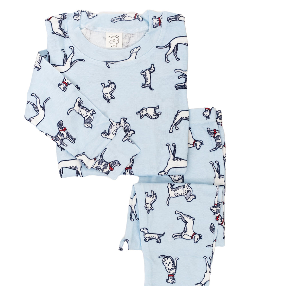 Pijama Perros Celeste