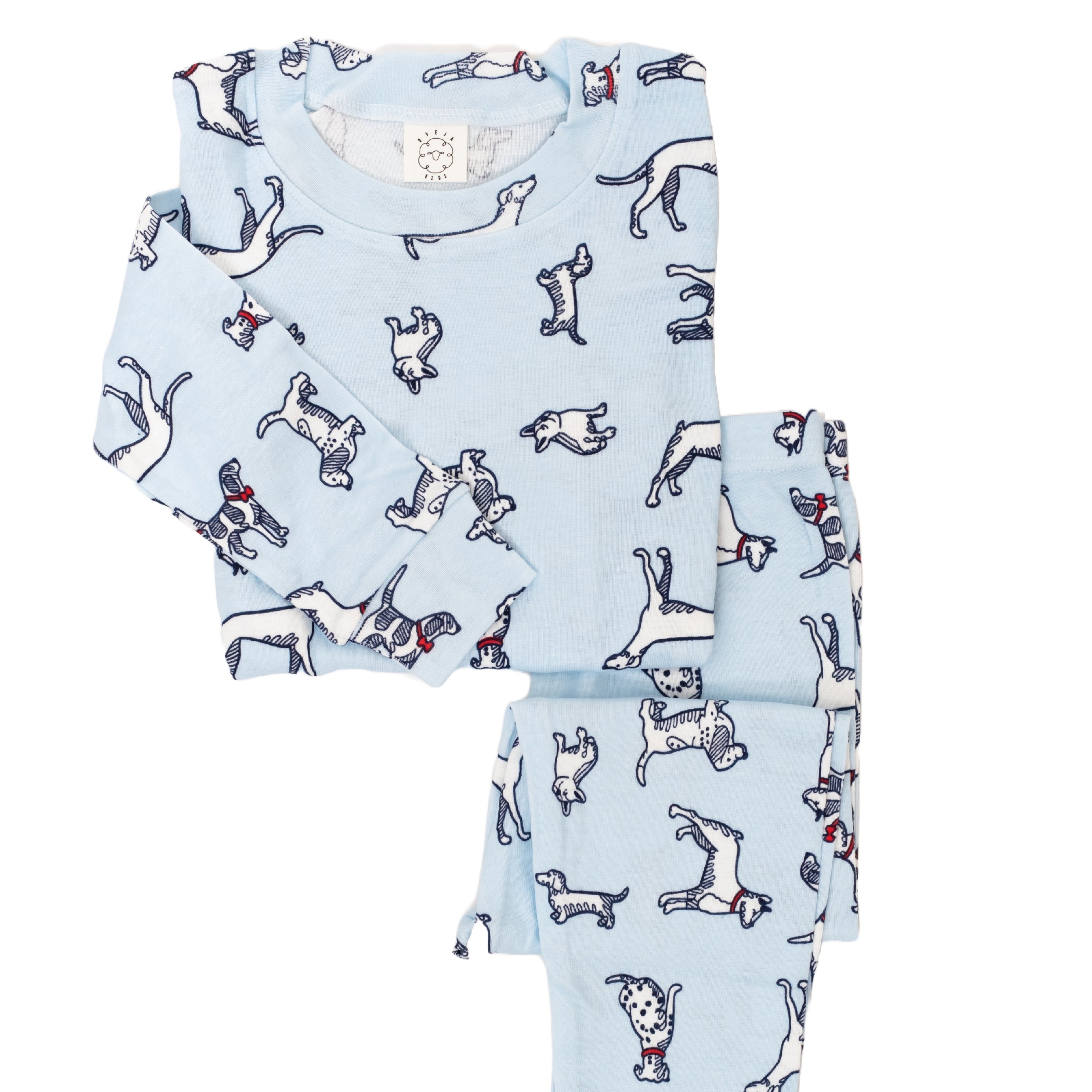 Pijama Perros Celeste