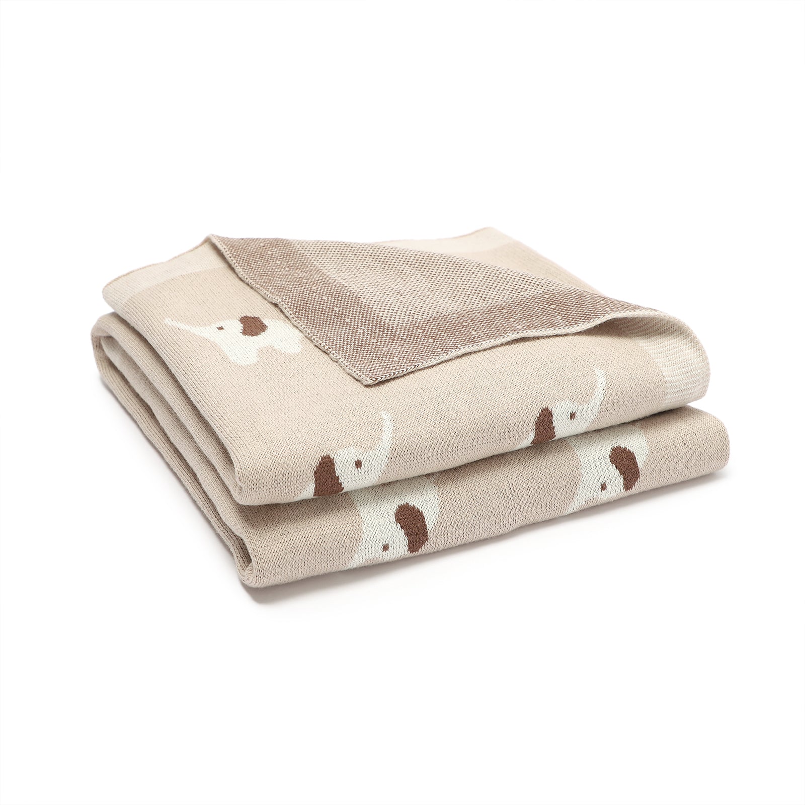 Manta Tejida Elefente Beige