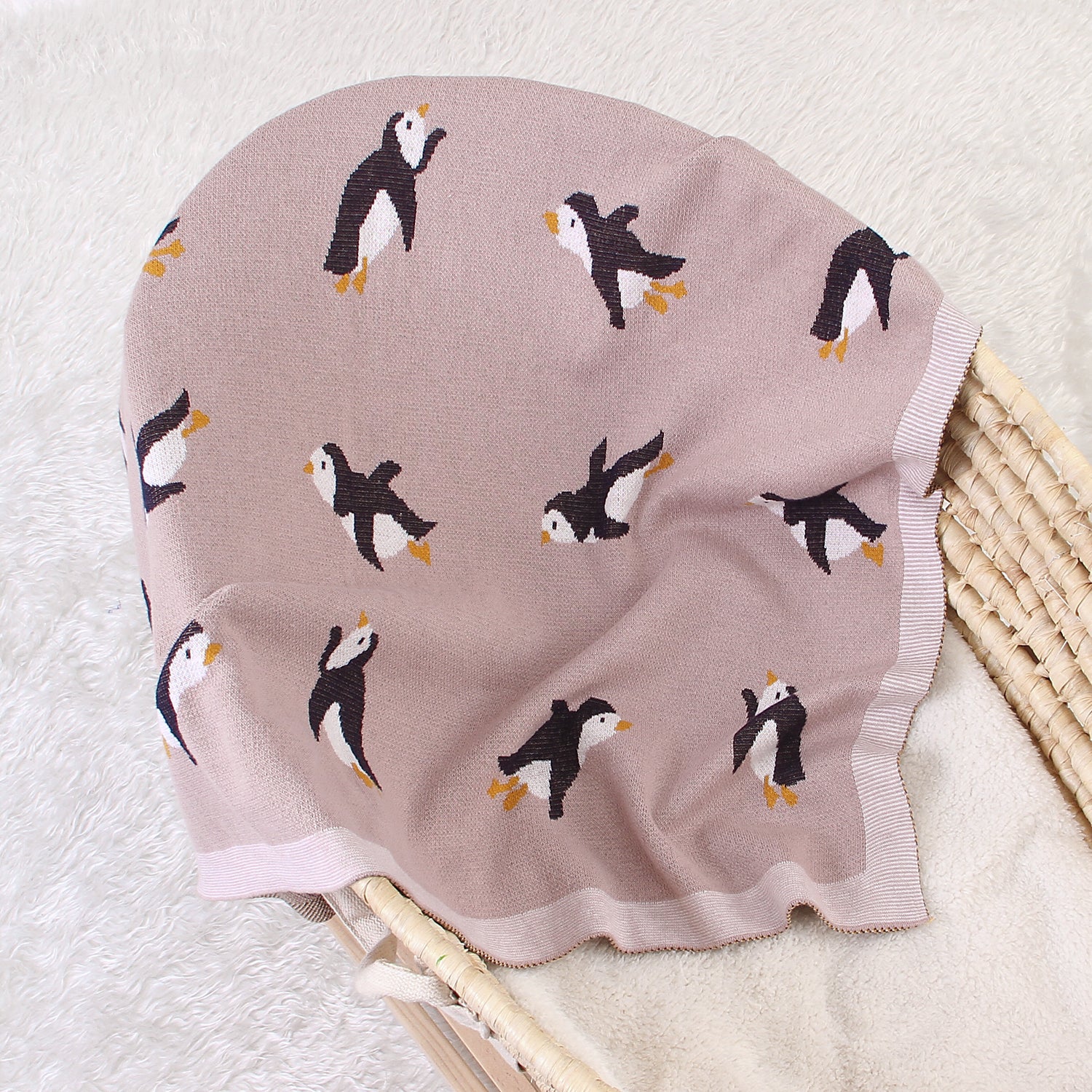 Manta Pinguino Palo Rosa