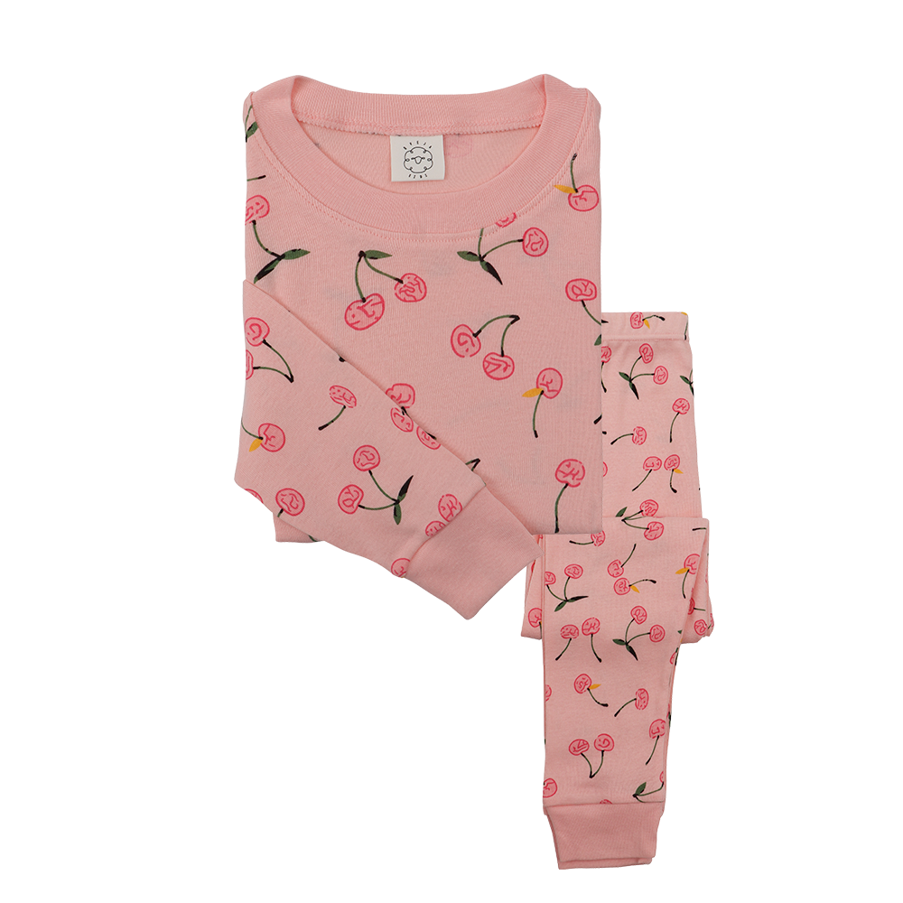 Pijama Cerezas Rosado