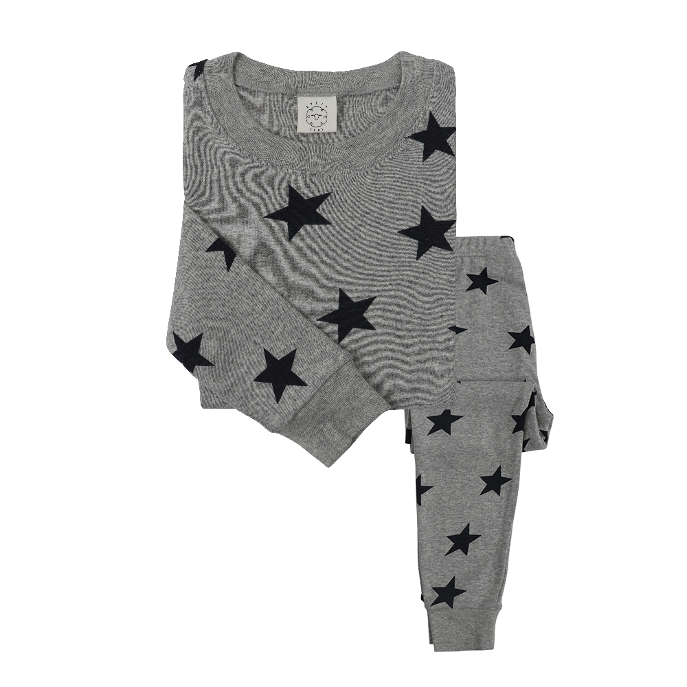 Pijama Estrellas Gris