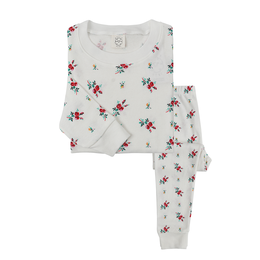 Pijama Flores Blanco