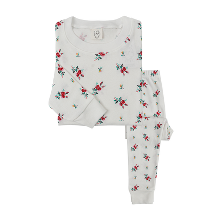 Pijama Flores Blanco