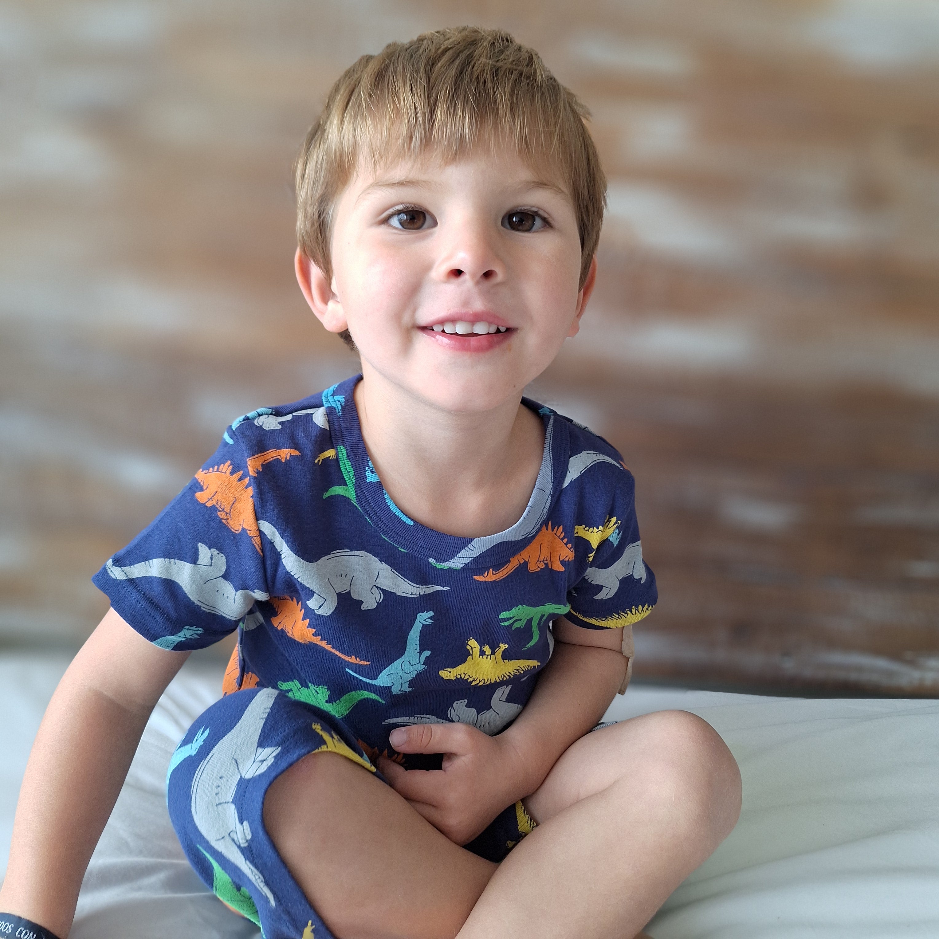 Pijama Corto Dinosaurios Azul