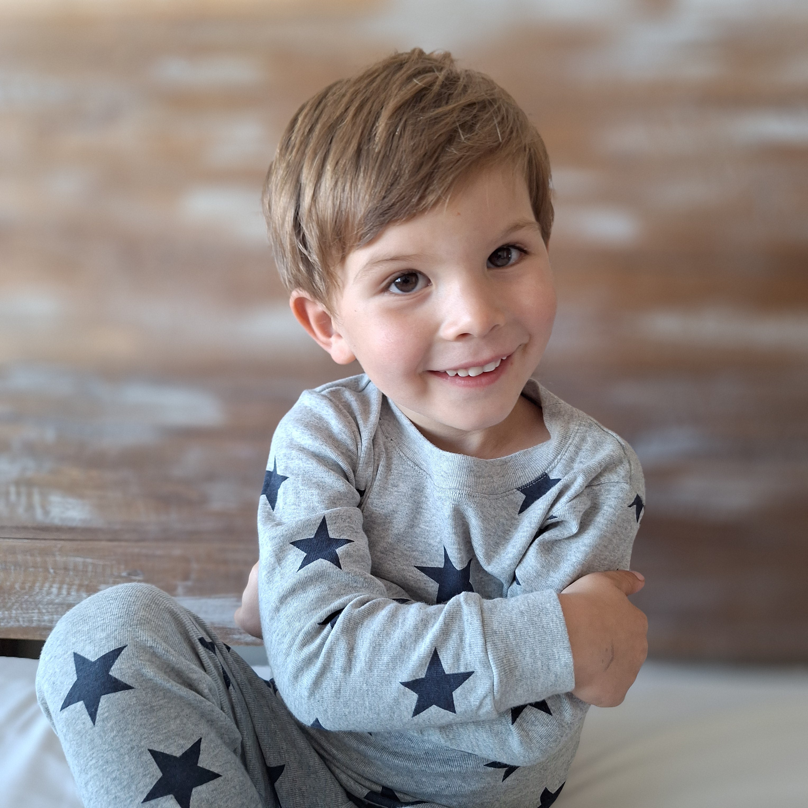 Pijama Estrellas Gris