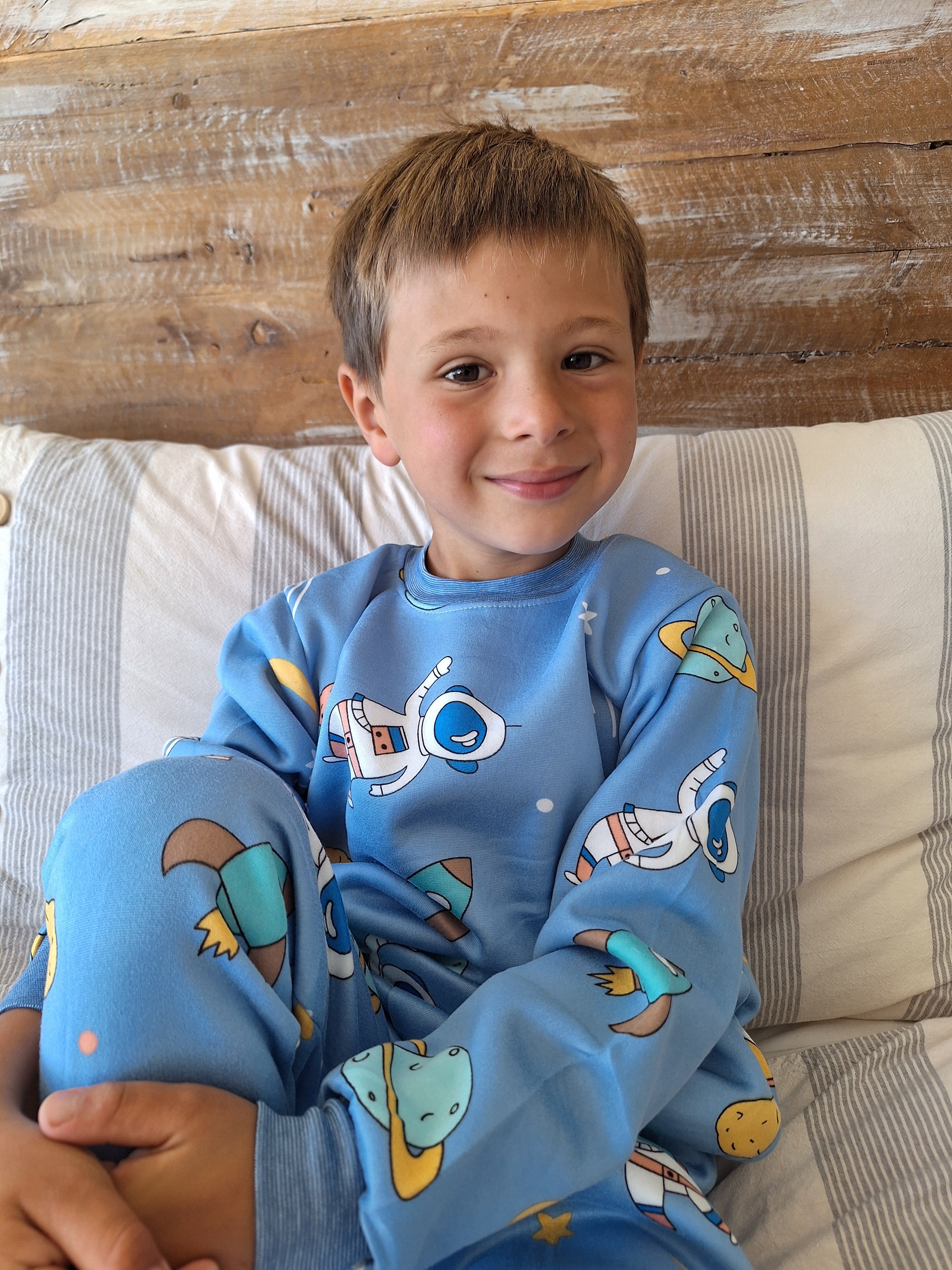 Pijama Afranelado Espacio Celeste