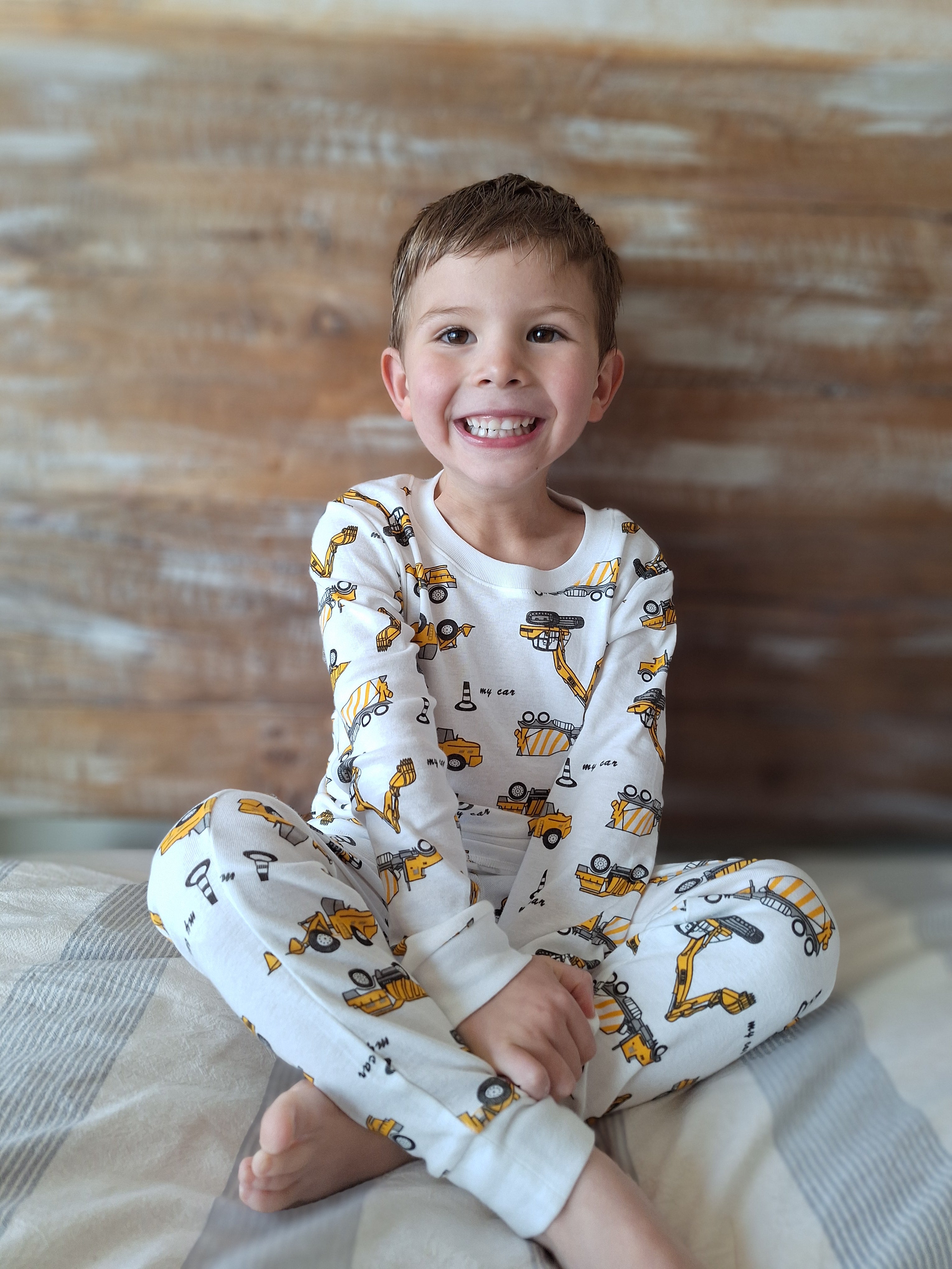 Pijama Largo Algodón Excavadora