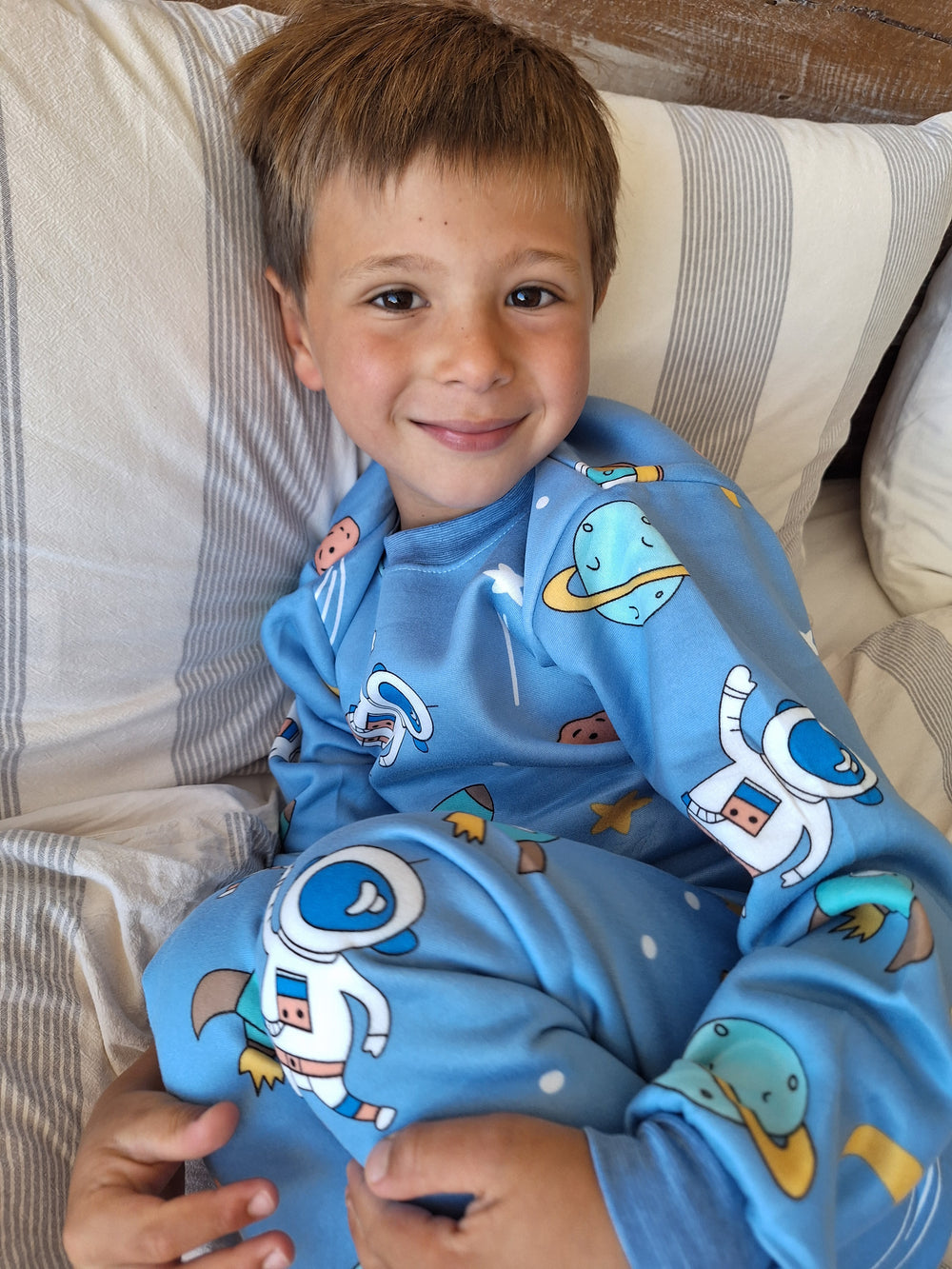Pijama Afranelado Espacio Celeste