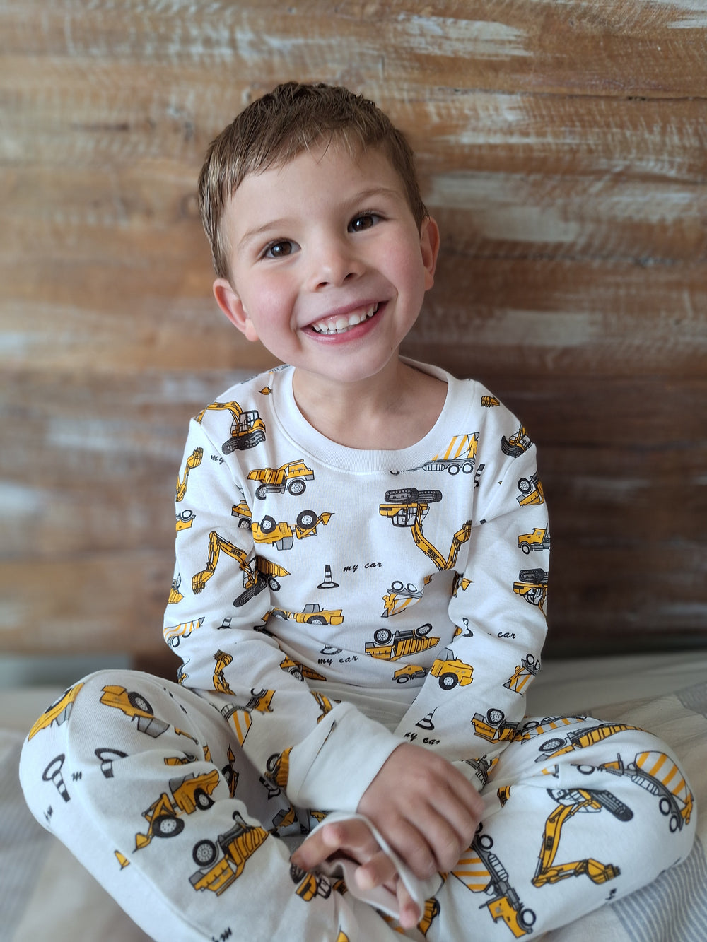 Pijama Largo Algodón Excavadora