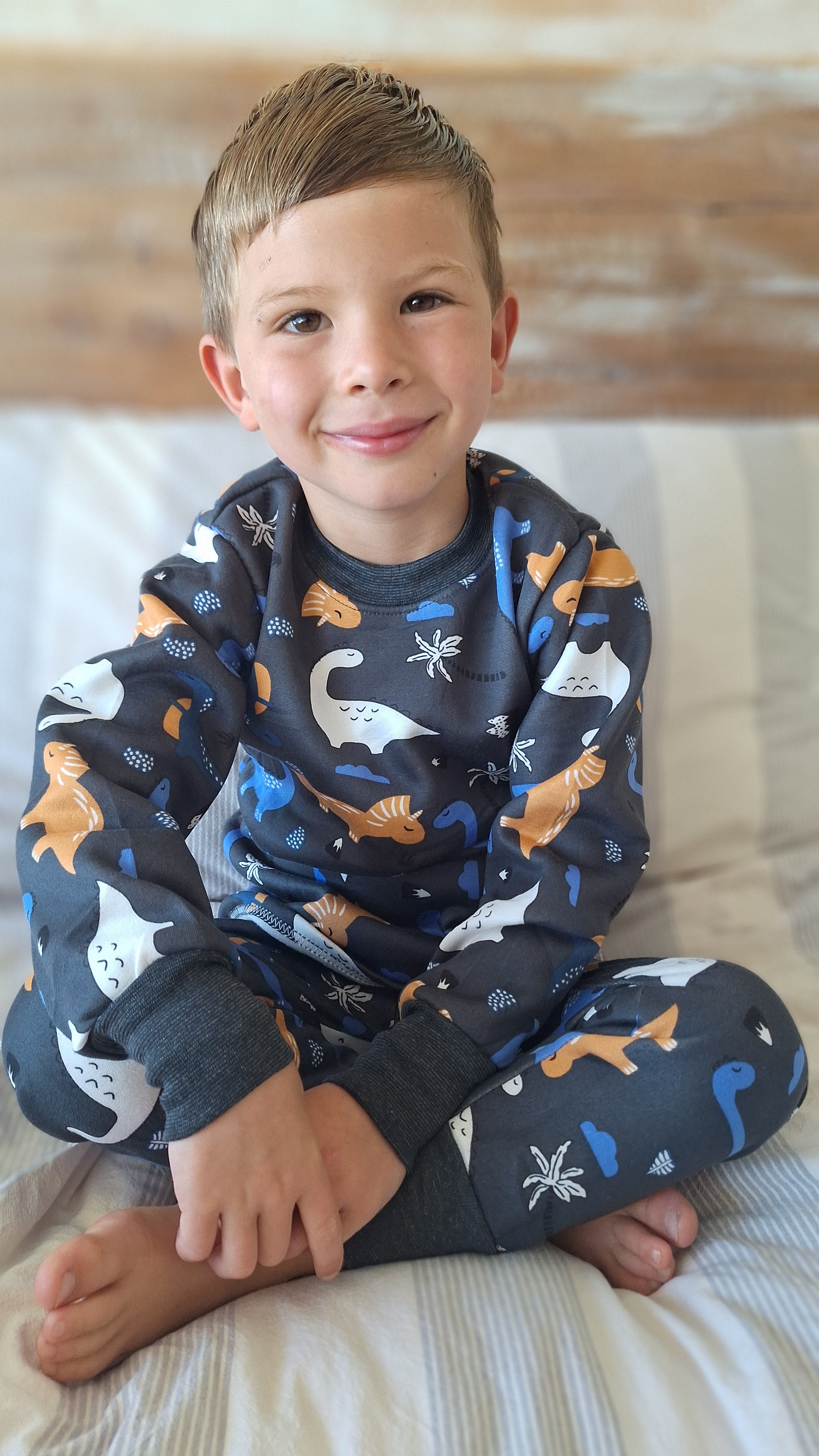 Pijama Afranelado Dino Grafito