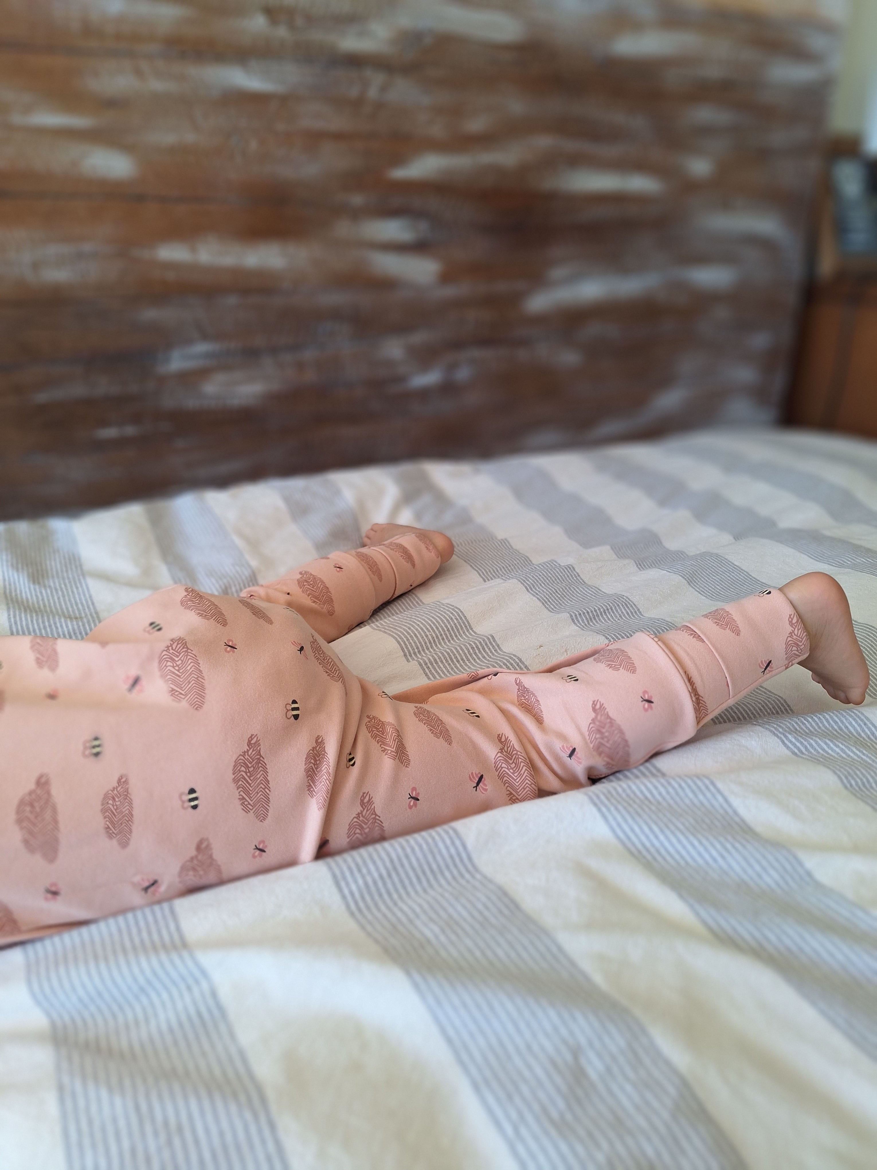 Enterito Austral - Mariposas Rosado - Algodón 260 grs