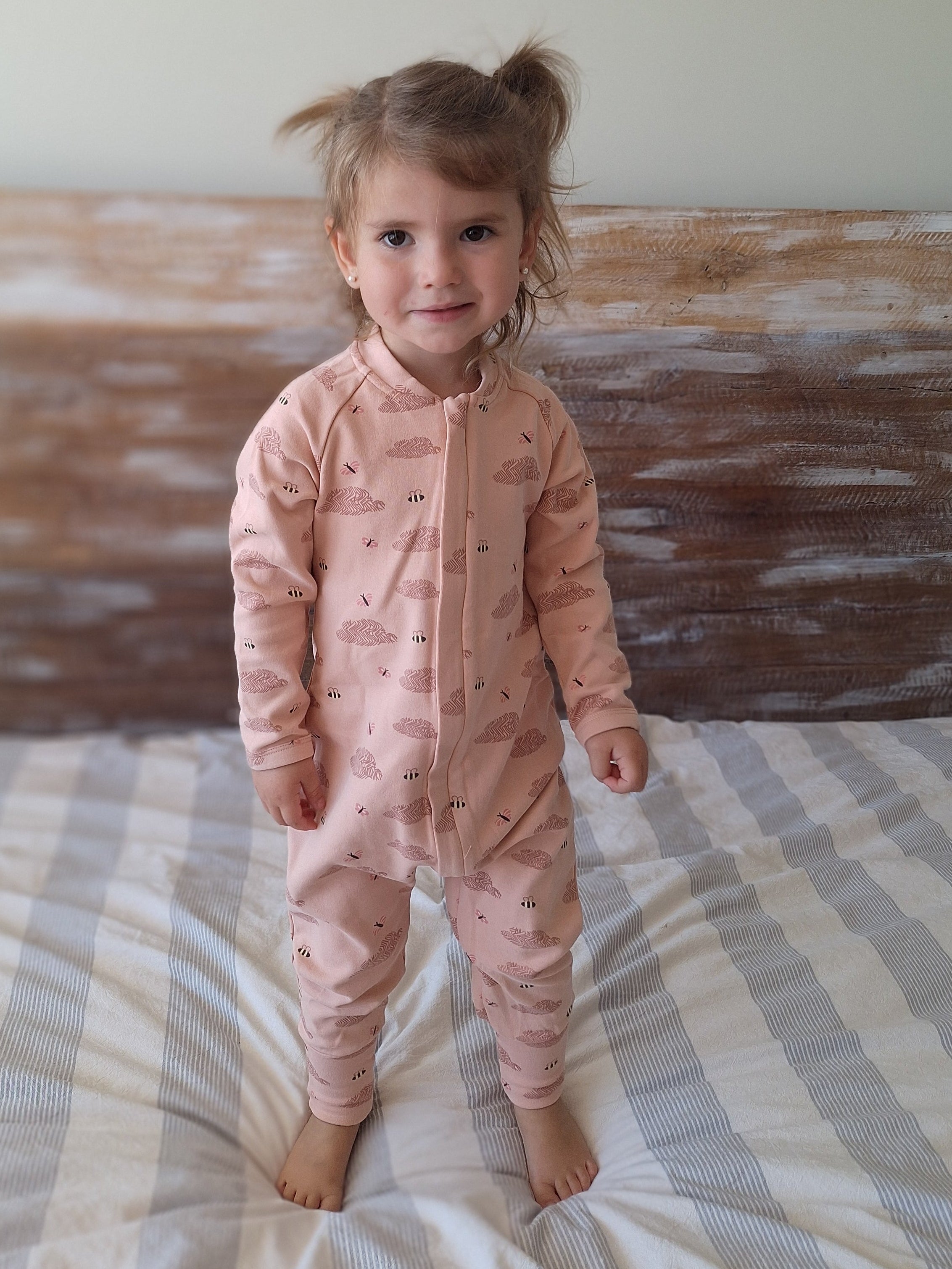 Enterito Austral - Mariposas Rosado - Algodón 260 grs