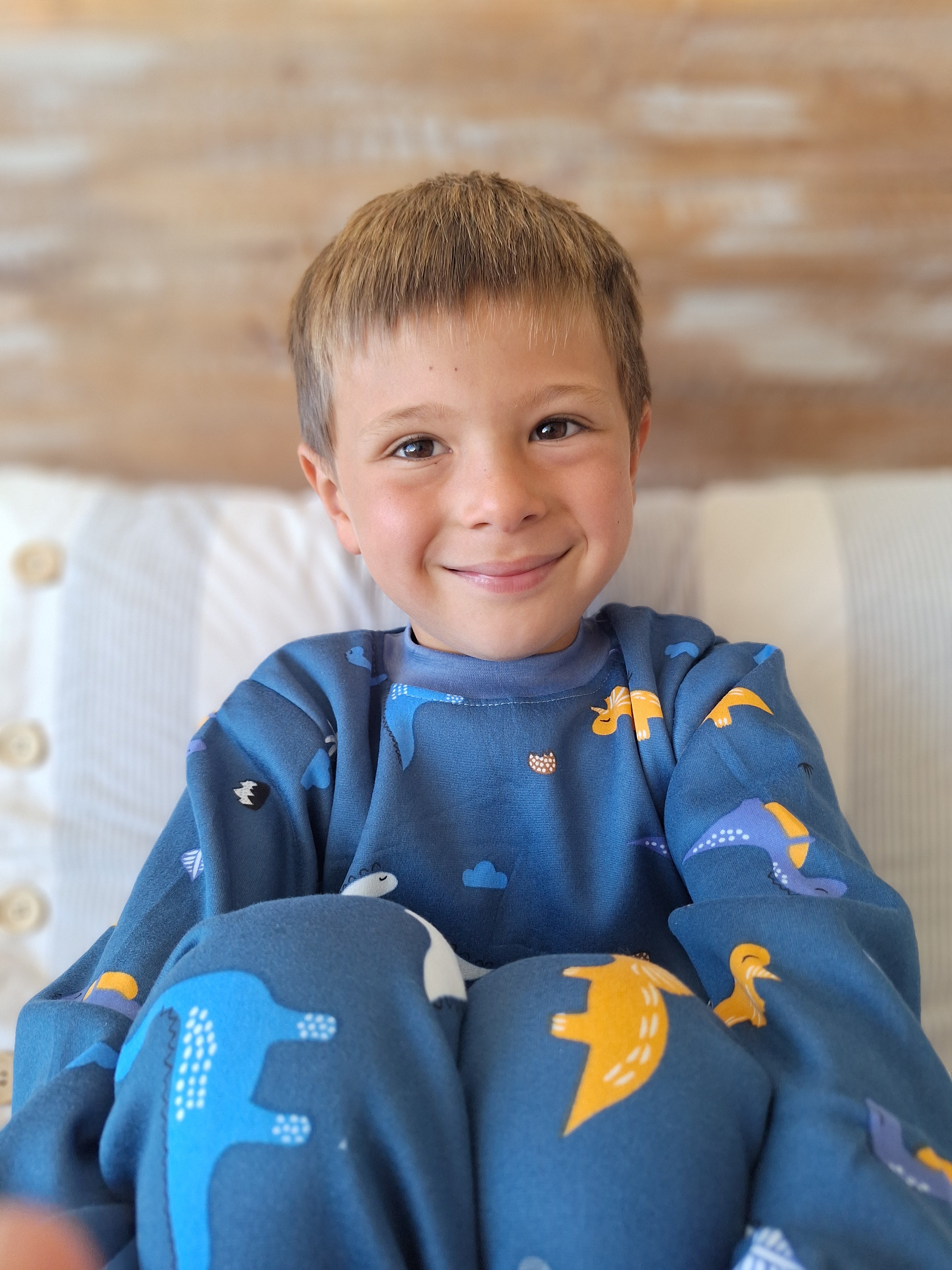 Pijama Afranelado Dino Azul