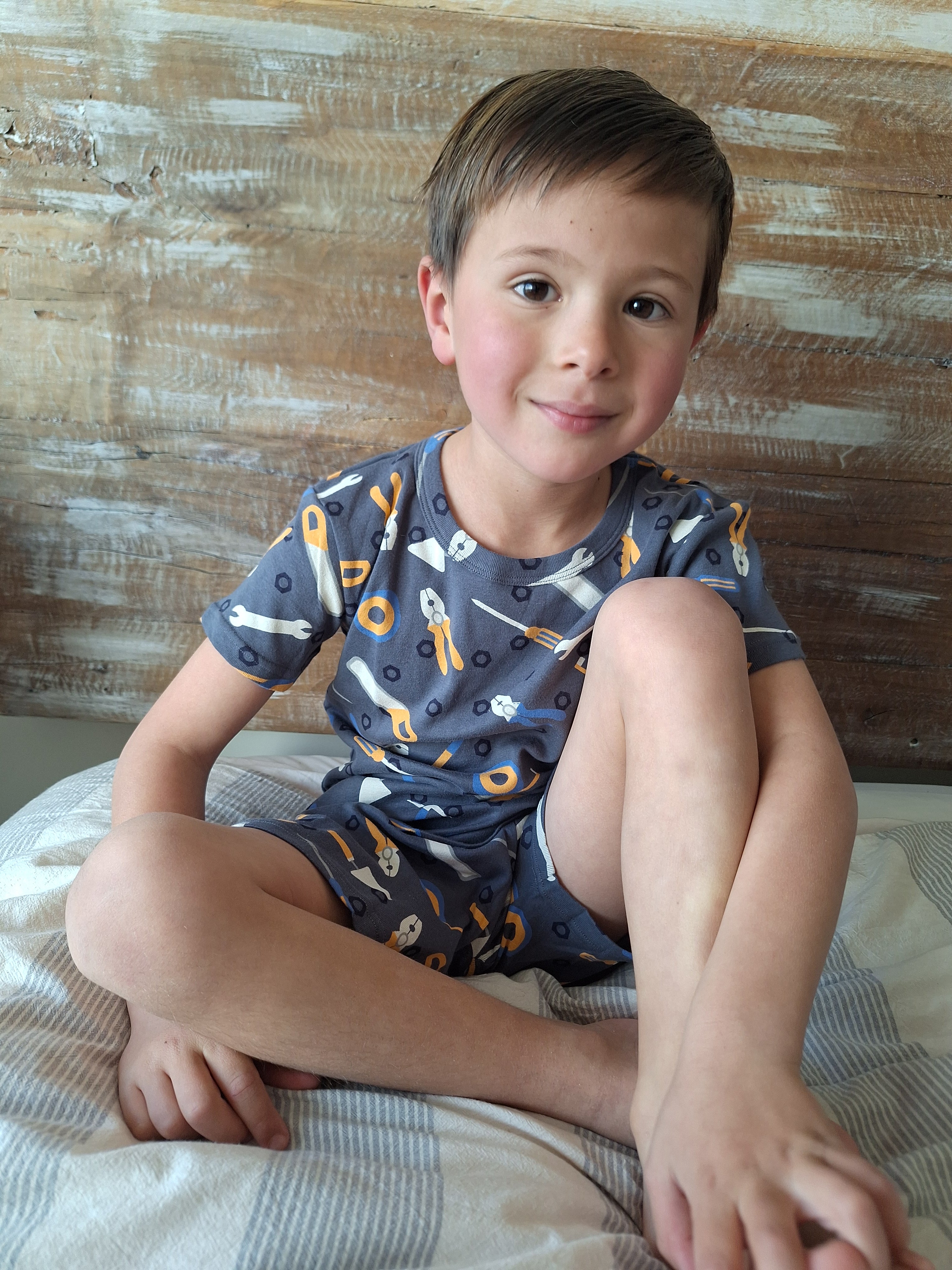 Pijama Corto Herramientas Gris