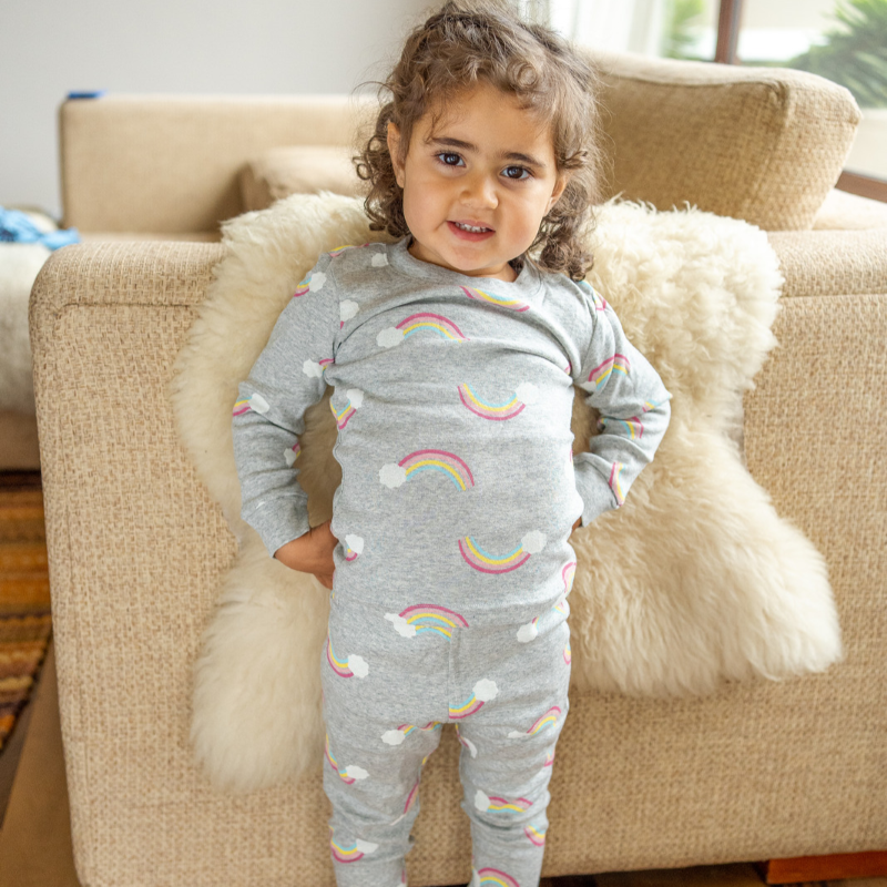 Pijama Arcoiris gris