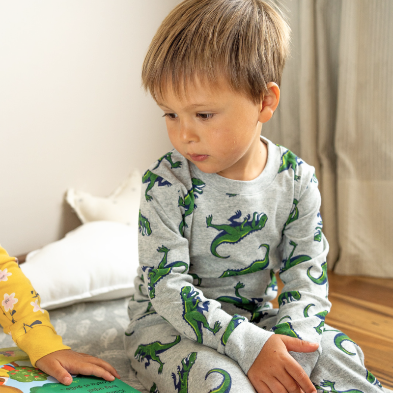 Pijama Dinosaurio Gris ovejakidstienda